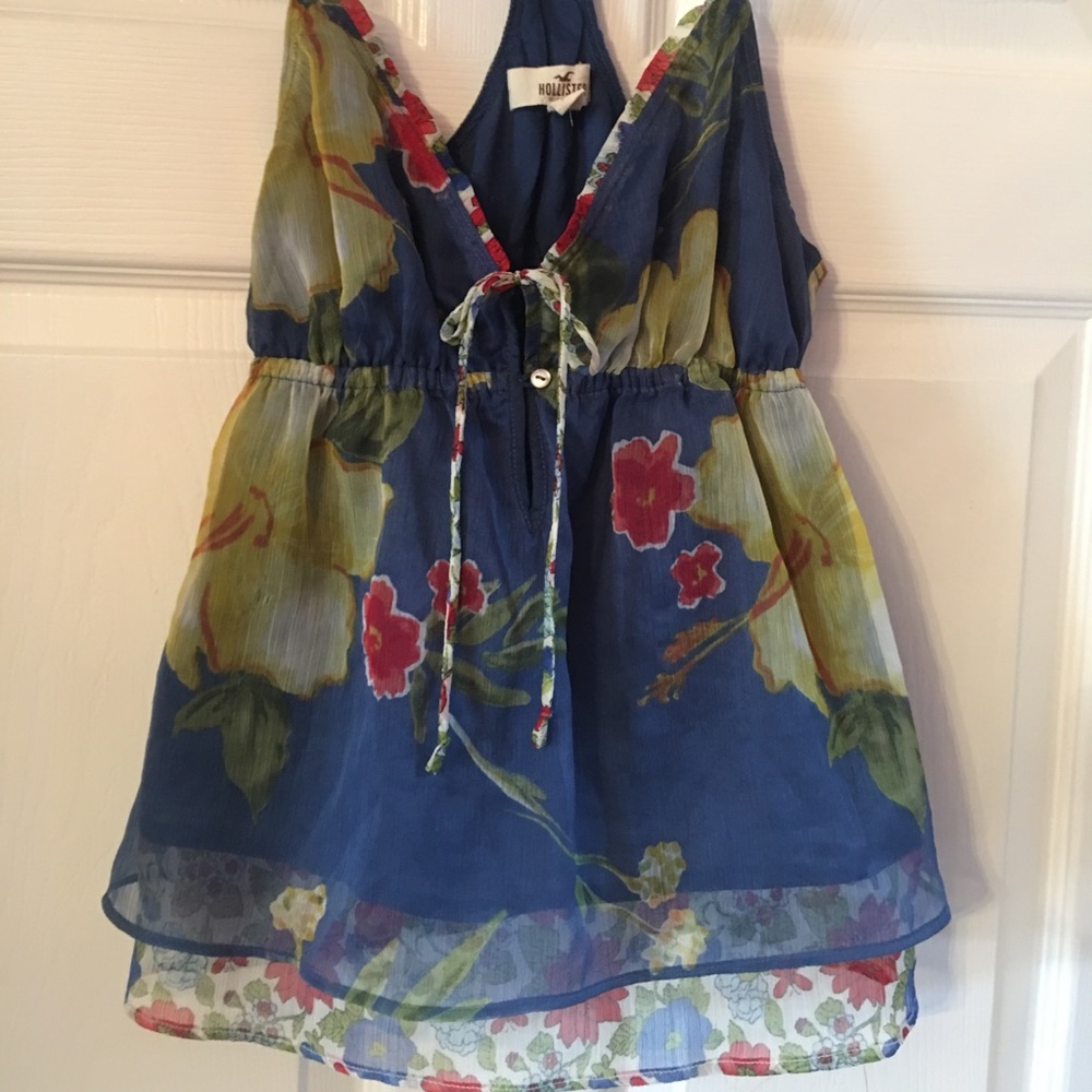 EUC Hollister Women’s Strappy Sheer Top - Picture 2 of 4